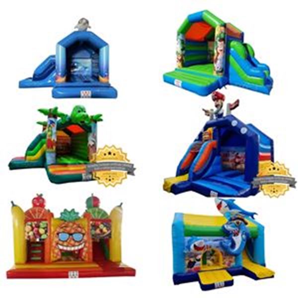 Weekendhuur Springkussen 5x4,5 met glijbaan