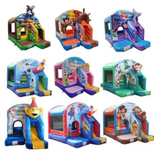 Weekendhuur Springkussen 4x3 met glijbaan Weekendhuur Springkussen 4x3 met glijbaan