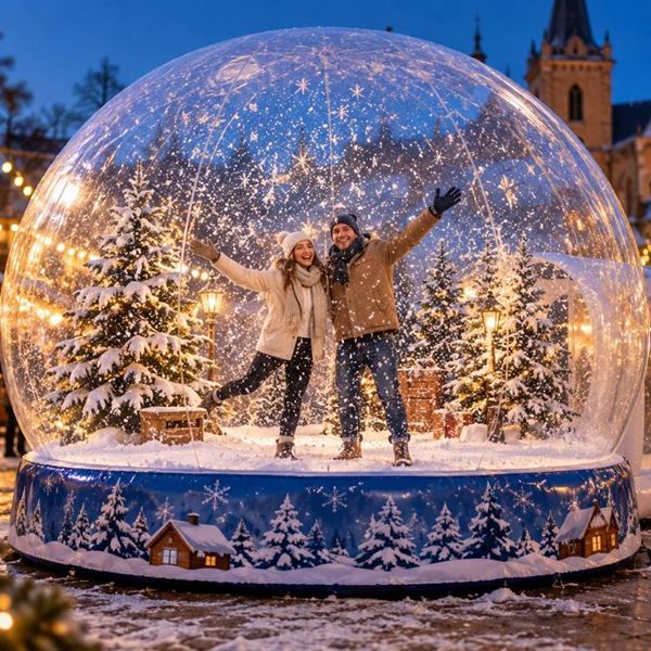 Opblaasbare Snowglobe huren Opblaasbare Snowglobe huren